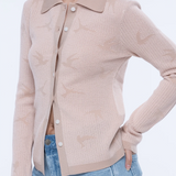 Claudia Intarsia Merino Cardigan