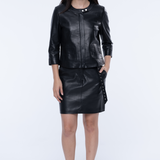 Simone Lamb Leather Jacket